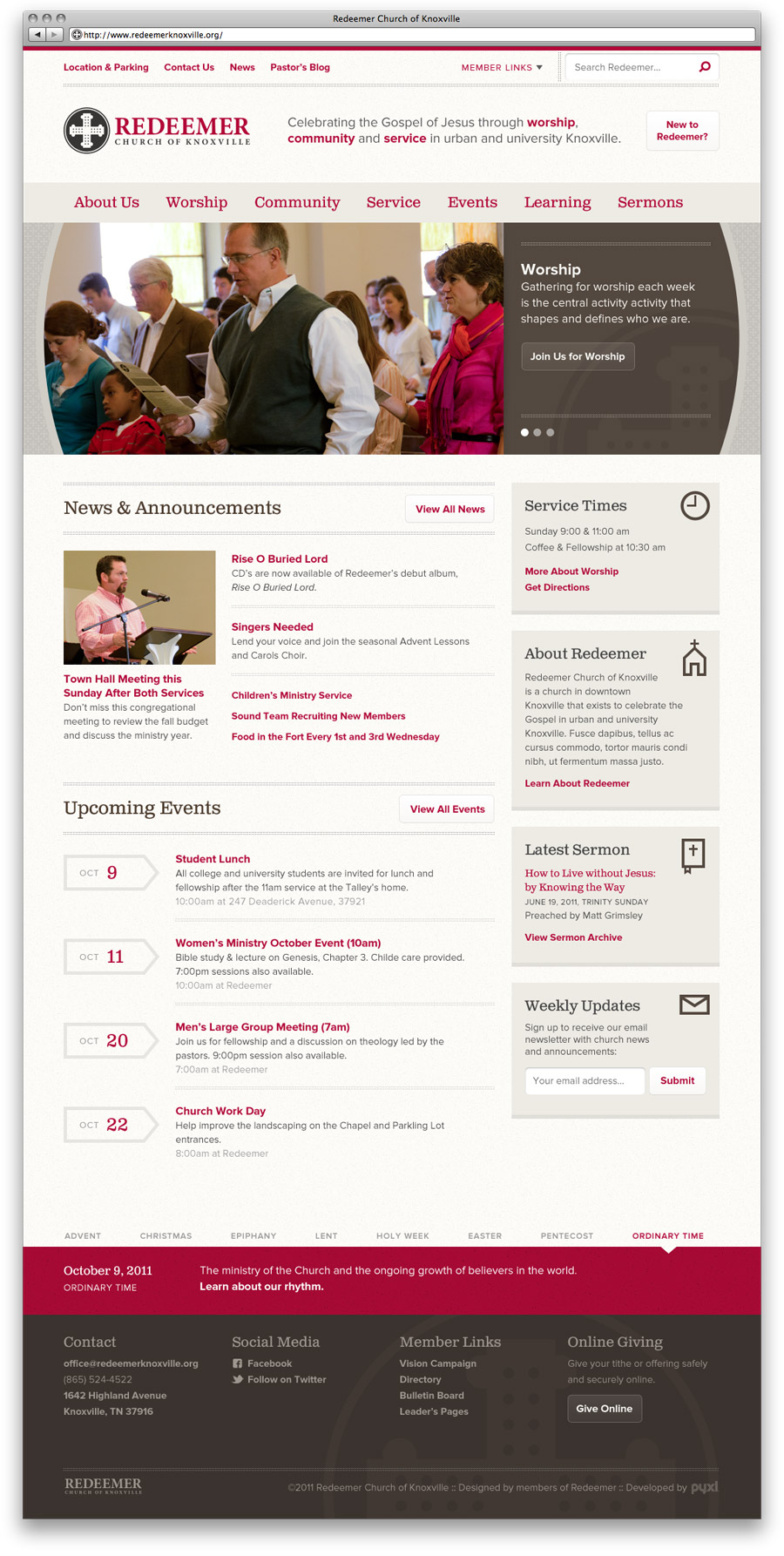 Redeemer Home Page