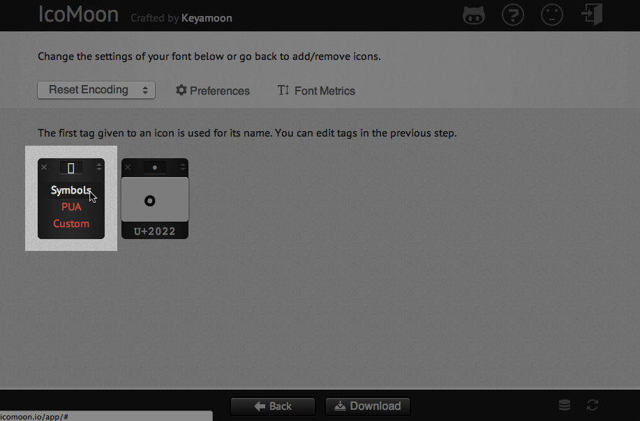 IcoMoon App